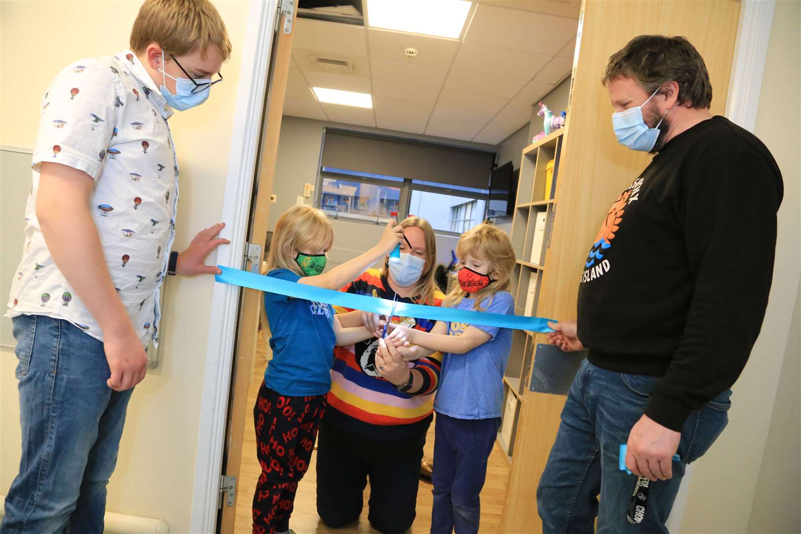 Left, the pair help cut the ribbon of the new facilities Picture: Medway NHS Foundation Trust
