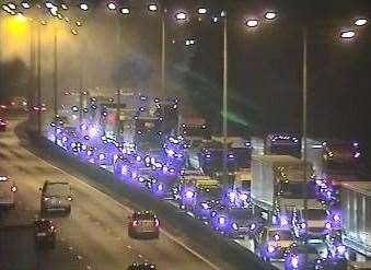 Long queues on the M25