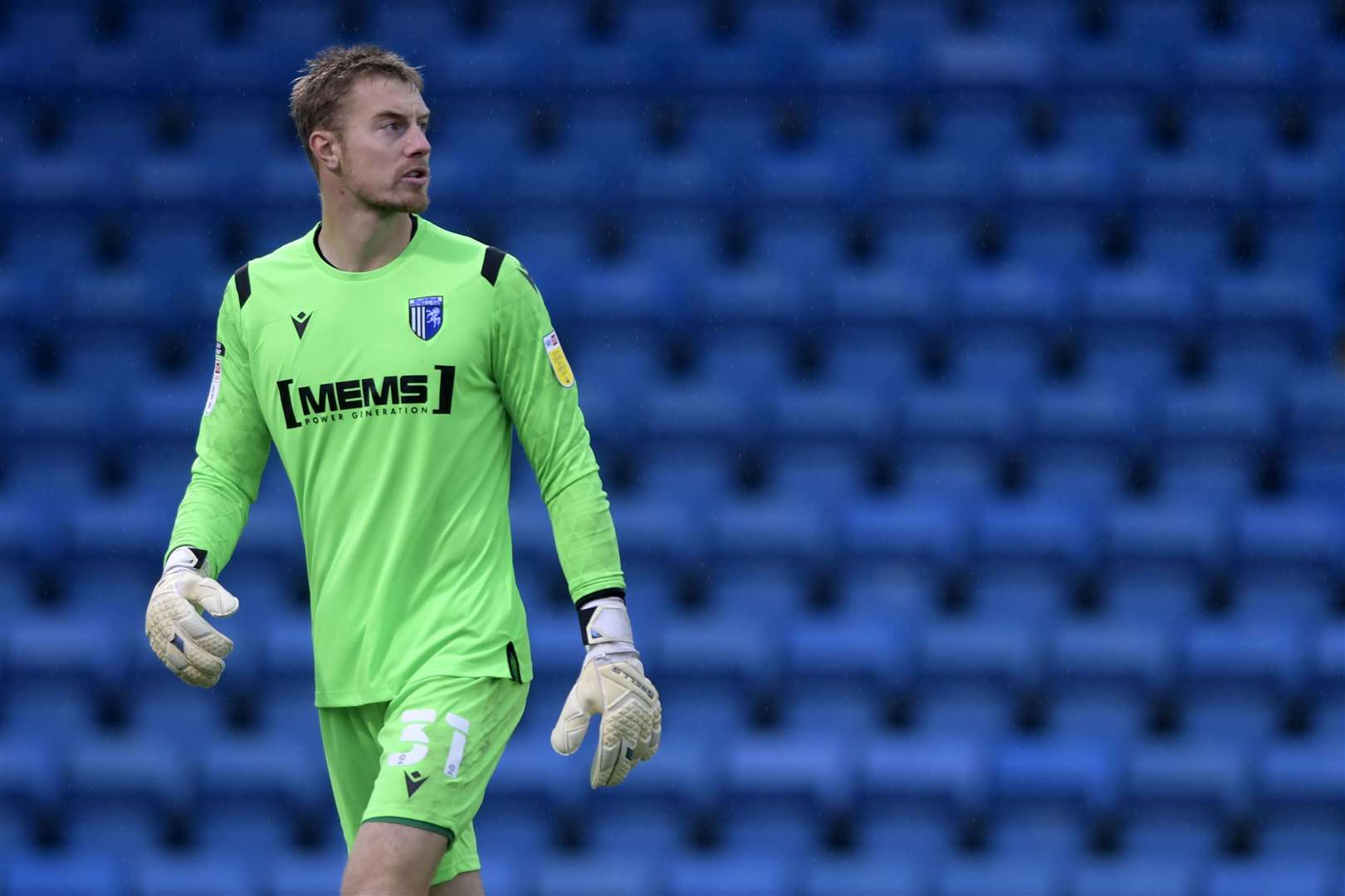 Keeper Joe Lumley has made a good impression during his brief loan at Gillingham Picture: Barry Goodwin