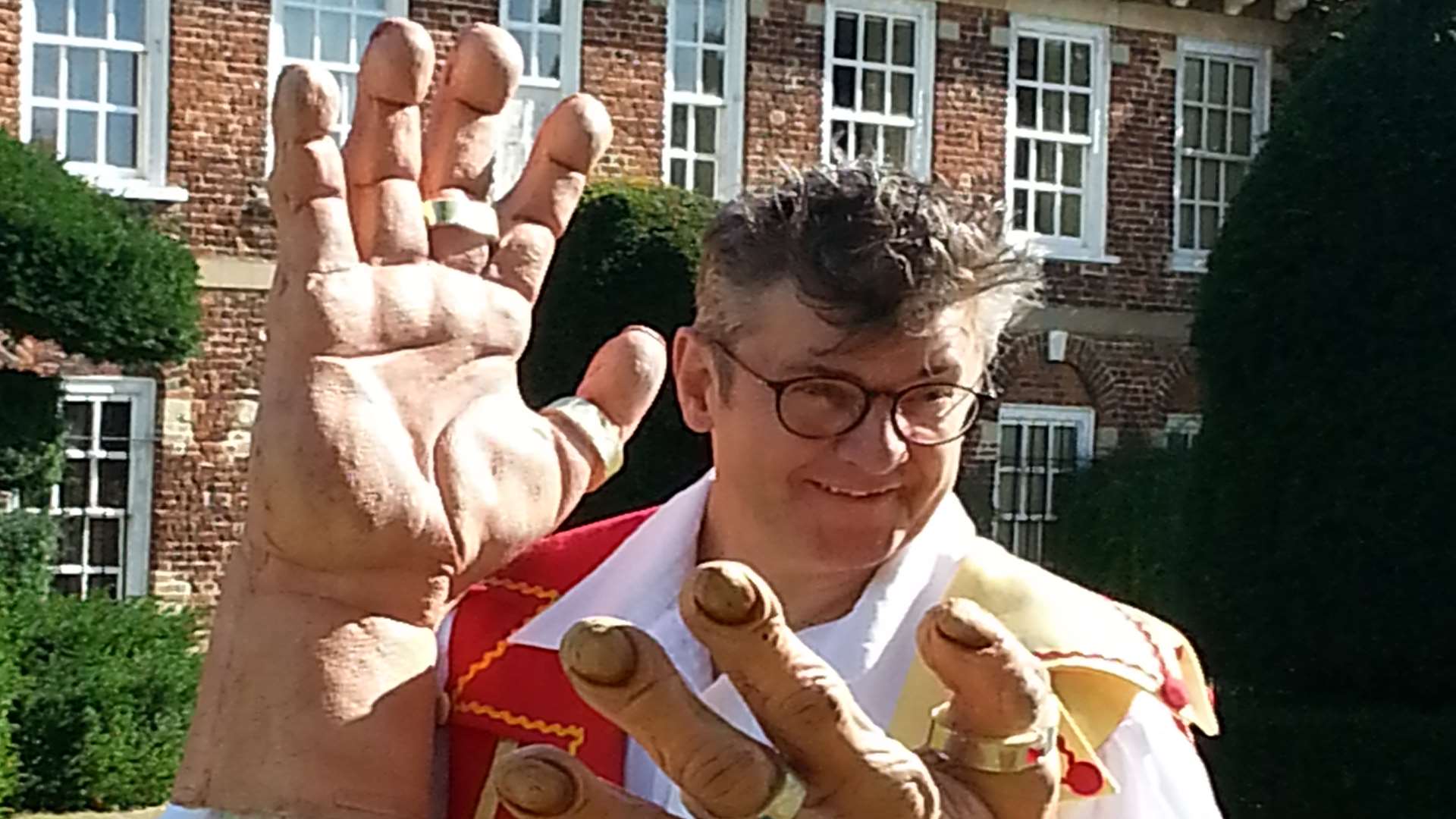 Joe Pasquale at the launch of the Orchard Theatre's panto, Snow White and the Seven Dwarfs