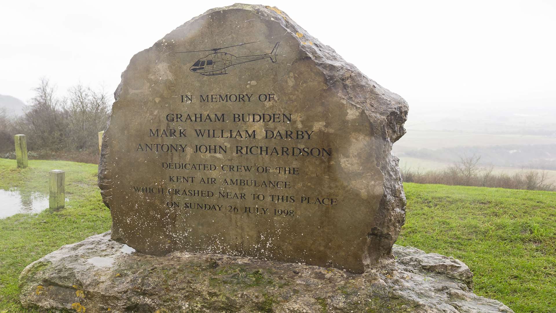The Kent Air Ambulance memorial stone