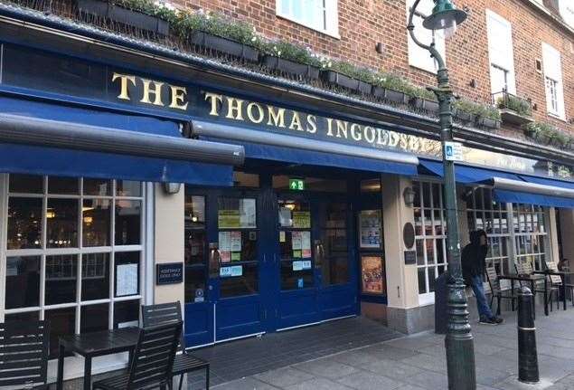 The Thomas Ingoldsby, sitting just inside Canterbury’s city wall, is also a Wetherspoon hotel with 13 rooms for customers who don’t want to have to travel far from the bar to their bed