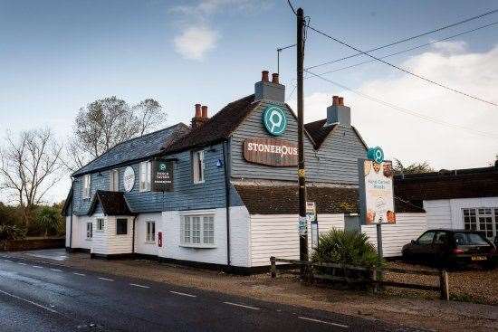 The accident happened at the turning into the Punch Tavern near Sturry