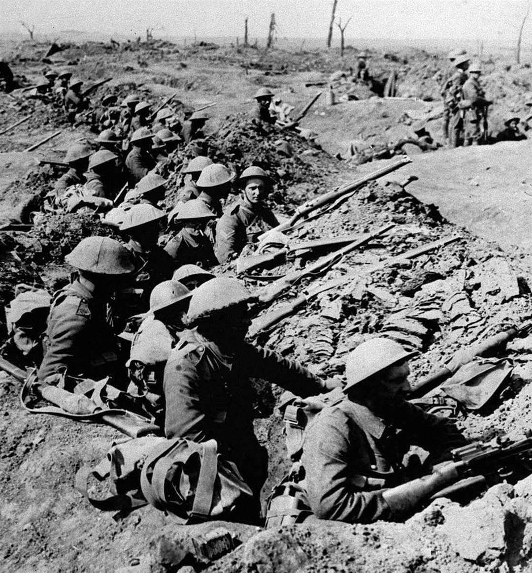 Soldiers on the Western Front during the First World War
