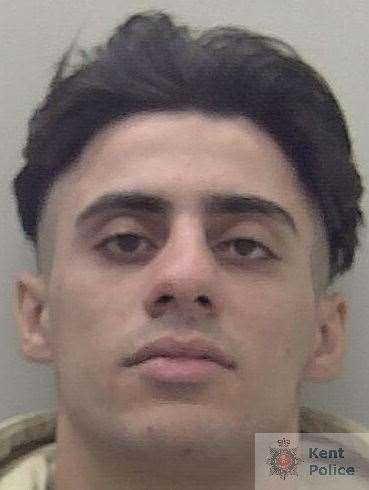 Rawand Khshman, 18, was jailed for stealing bank cards and cash from cars in Gillingham and using them. Picture: Kent Police