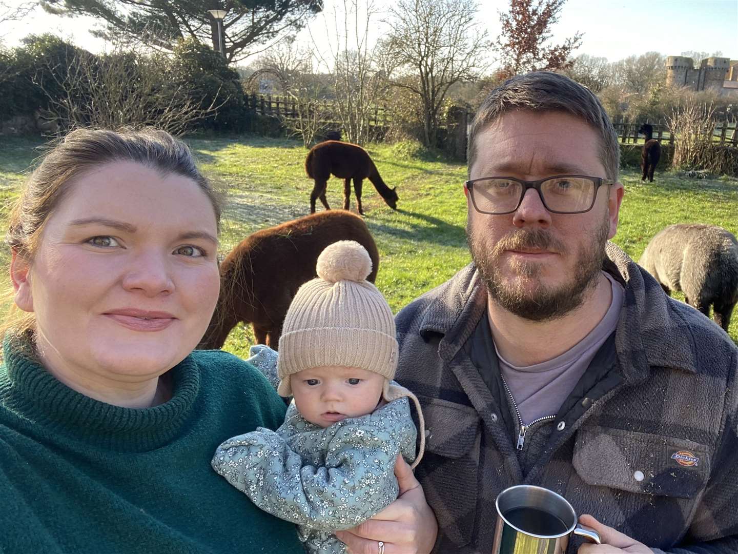 Sophie and Will Hargreaves with four-month-old daughter Emily