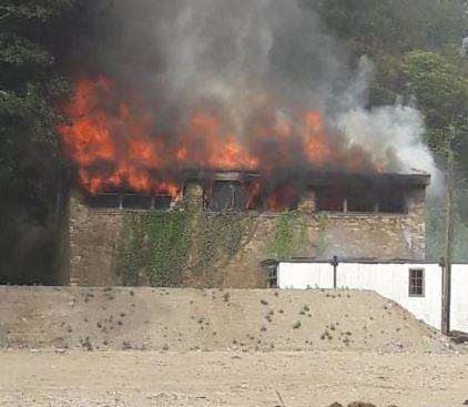 A fire has broken out in a building in Townwall Street, Dover, picture Liam Voller