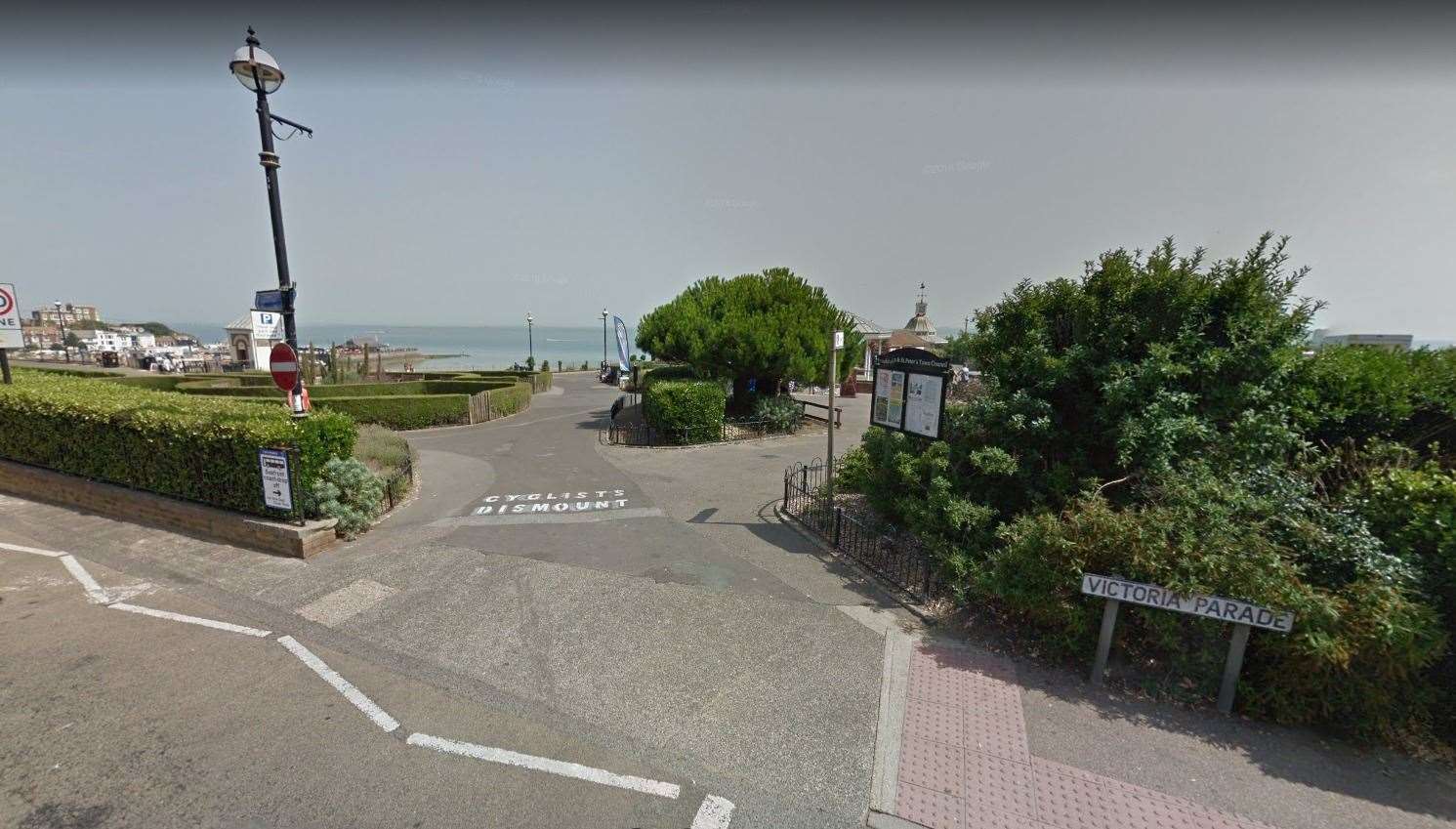 The plaque is along the Broadstairs seafront. Picture: Google (36541278)