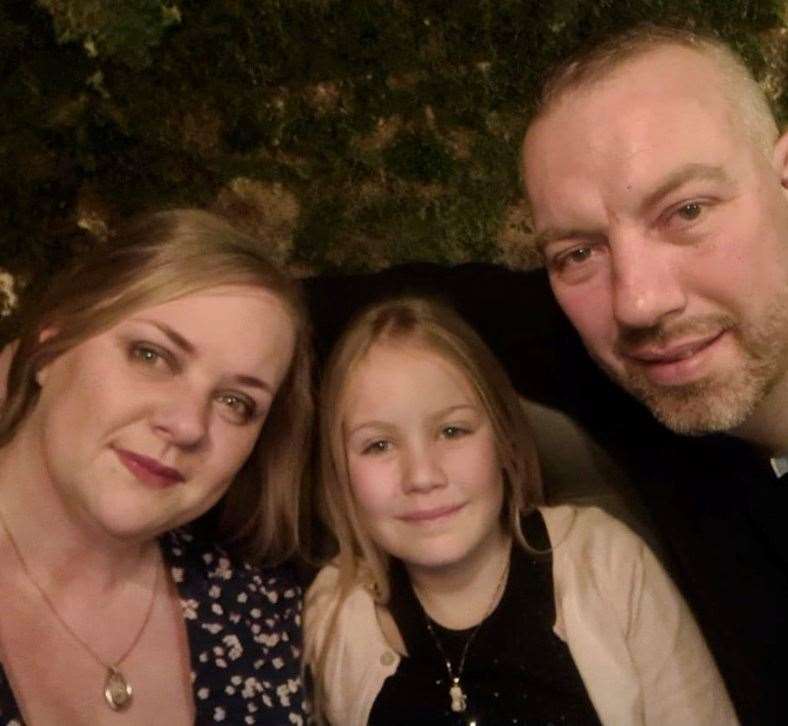 Sonia Primett (left) her daughter Jessica and husband Jamie Primett live in Newington