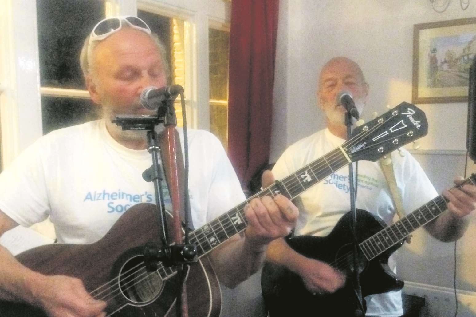 The duo at the Kings Arms, in Upnor