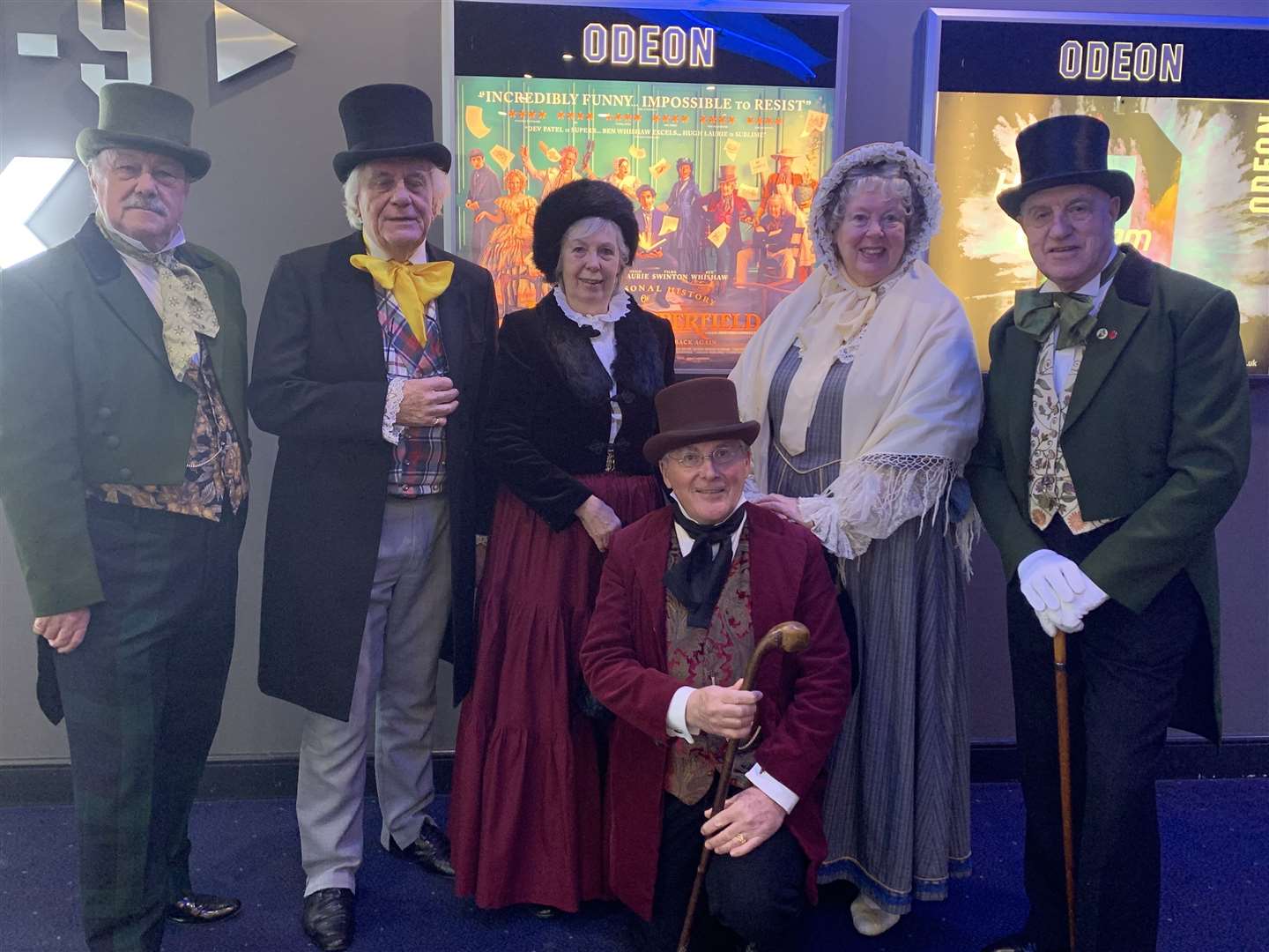 Members of the Rochester and Chatham Dickens Fellowship at Odeon in Chatham.