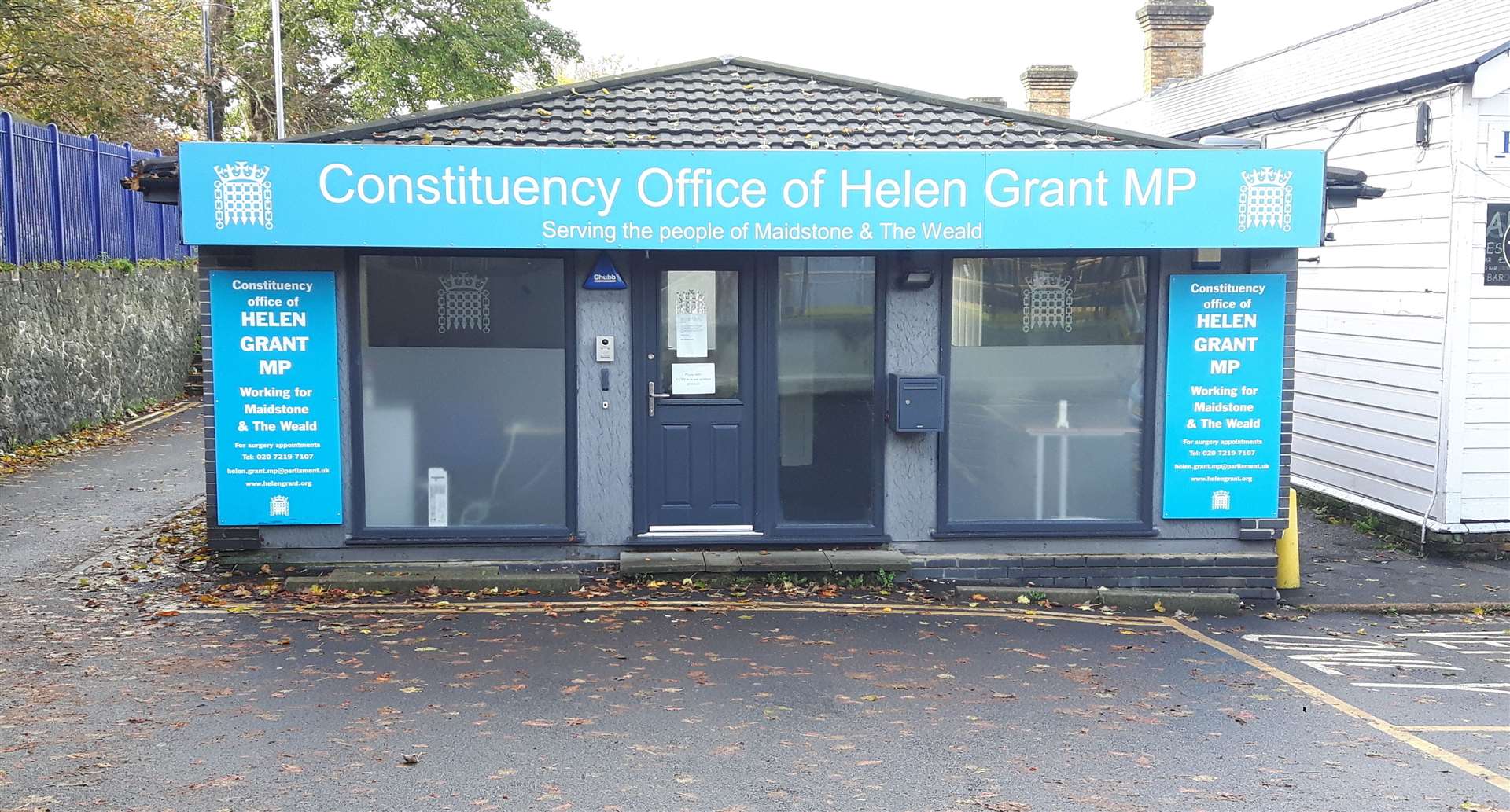 Helen Grant's current constituency office at Maidstone East station