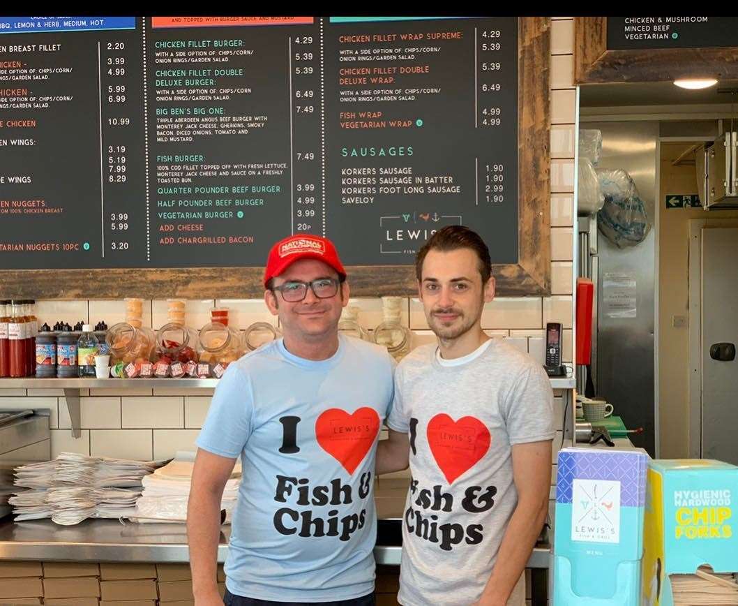 Gavin and Craig Lewis, owners of Lewis's Fish & Grill, Maidstone