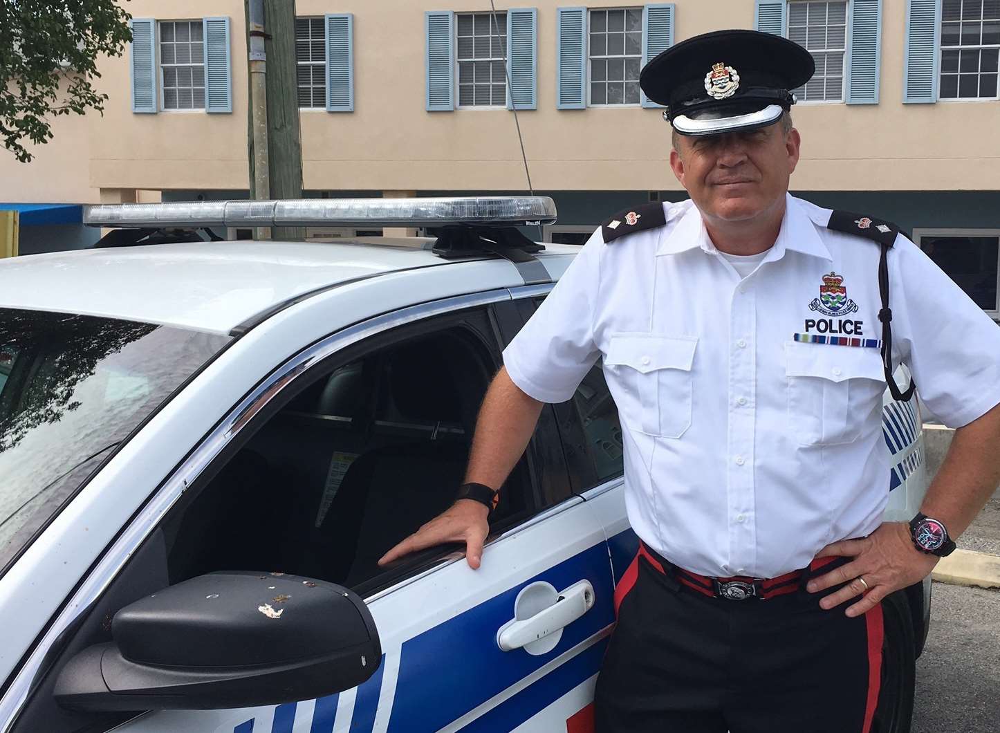 Top cop Robbie Graham in the Cayman Islands