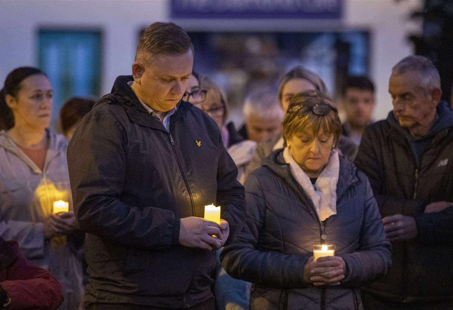 Vigils for the victims were held across Co Donegal on Sunday (Liam McBurney/PA)