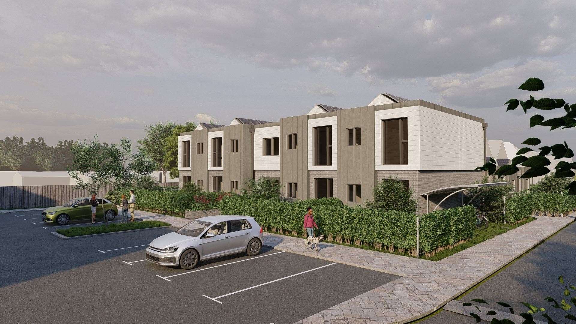 Latest artist's impression of the smaller of the two blocks. Picture: Picture: Atelier -SM (architects)