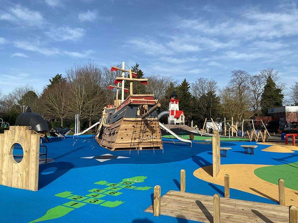 Buccaneer Bay, in Central Park, Dartford, is set to open officially from March 13