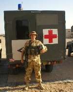 Matthew Baker in Iraq
