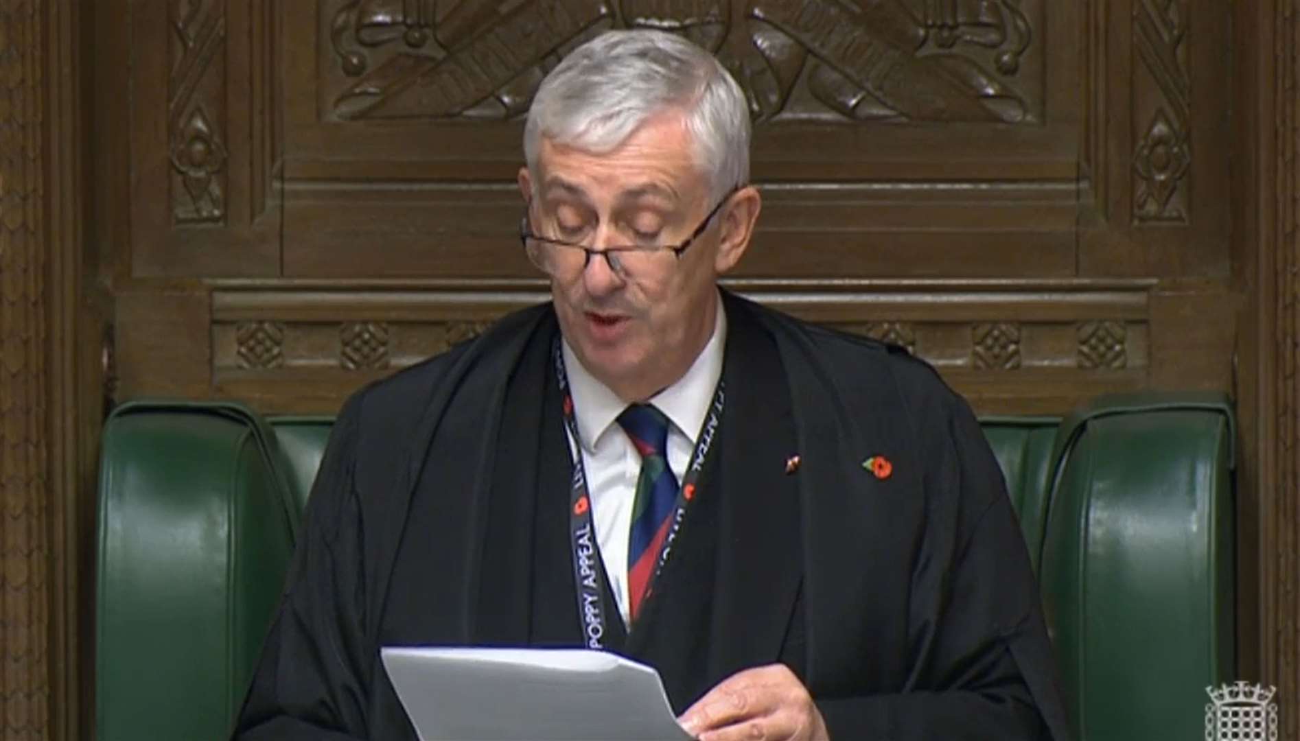 Sir Lindsay Hoyle circulated the alert to MPs (House of Commons/PA)