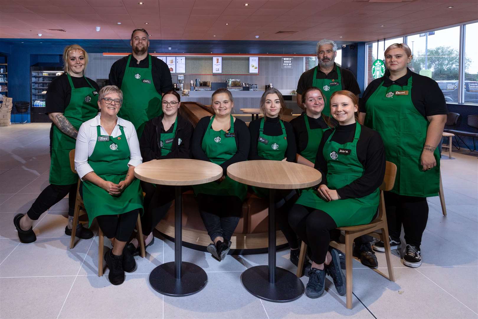 The team behind the new Starbucks in Folkestone. Picture: Andy Jones/Southern Co-op