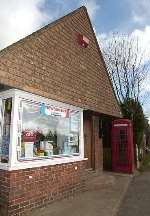 CRIME SCENE: The sub-post office in the village of Challock