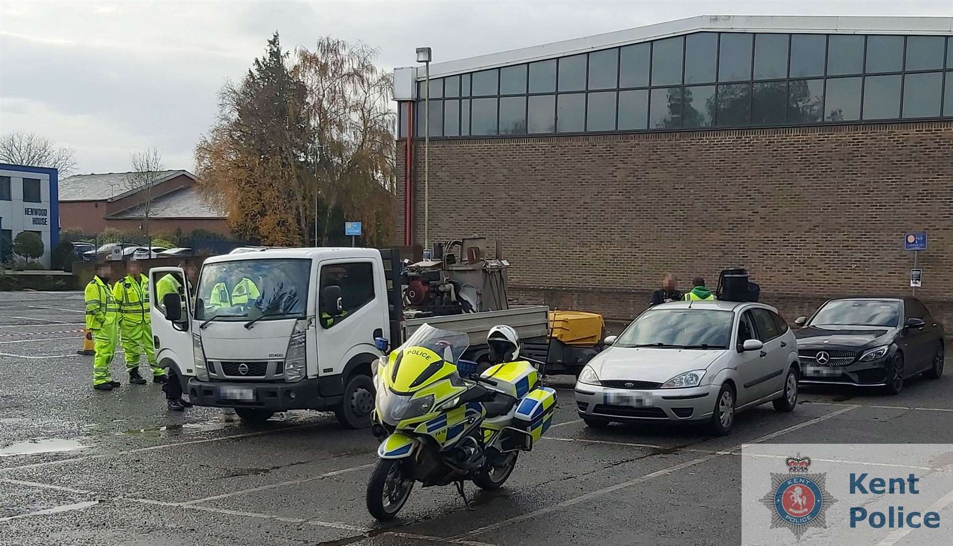 A total of 18 vehicles were stopped near Mace Lane. Picture: Kent Police