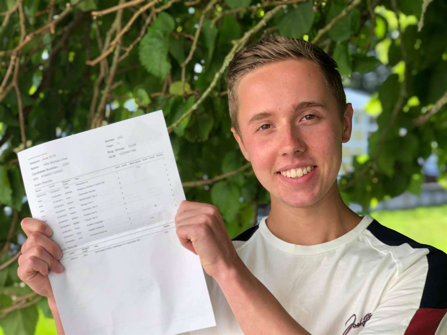 Alfie Dew is off to study A-levels at Simon Langton in Canterbury. Picture: Donna Ashlee (15610172)
