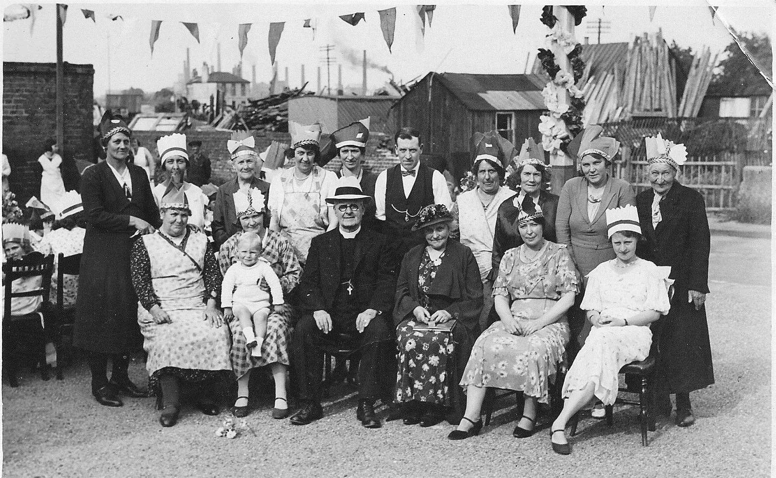 A street party in party in Sittingbourne in 1937 to mark the coronation of George VI. Picture: Christine Rayner
