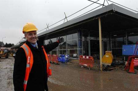 Richard Easton, Manager of Sainsbury's new Faversham superstore takes a look at building progress