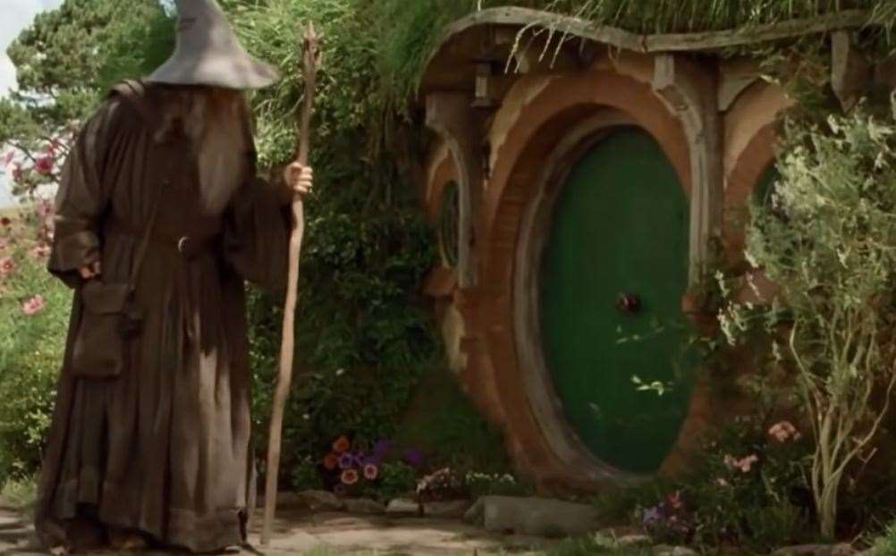 The house is inspired by Bilbo Baggins' Bag End from Lord of The Rings. Picture: Youtube