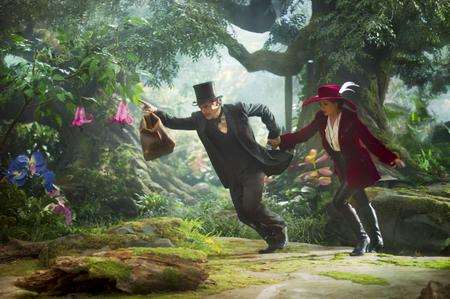 James Franco as Oz and Mila Kunis as Theodora in Oz: The Great And Powerful. Picture: PA Photo/Disney Enterprises, Inc
