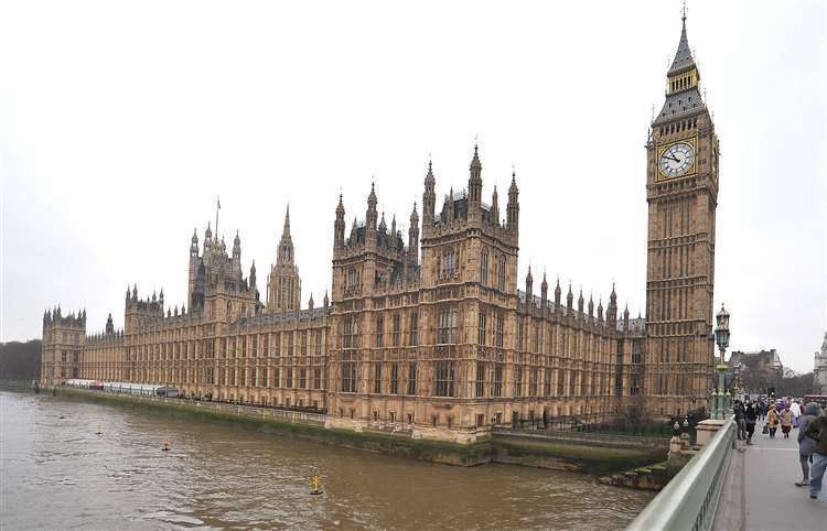 House of Commons with the Elizabeth Tower, which houses Big Ben