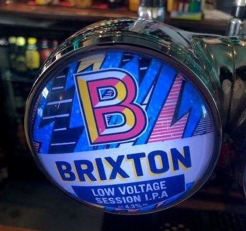 I was all fired up to sample the Brixton Low Voltage 4.3 per cent session IPA but sadly it was off