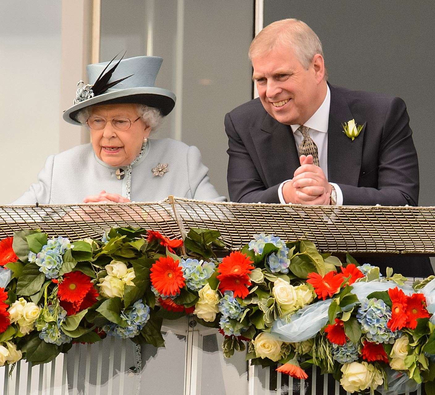The Queen and the Duke of York at the Epsom Derby 2013 (Dominic Lipinski/PA)