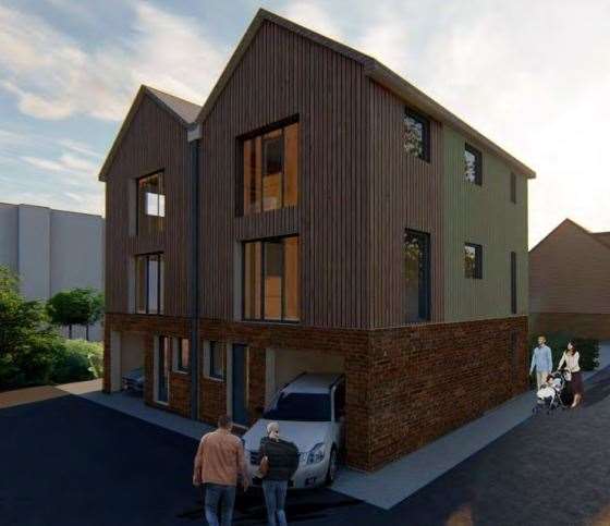 The homes range between two and three storeys