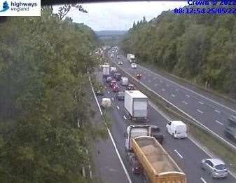 Expect delays on the M25 this morning