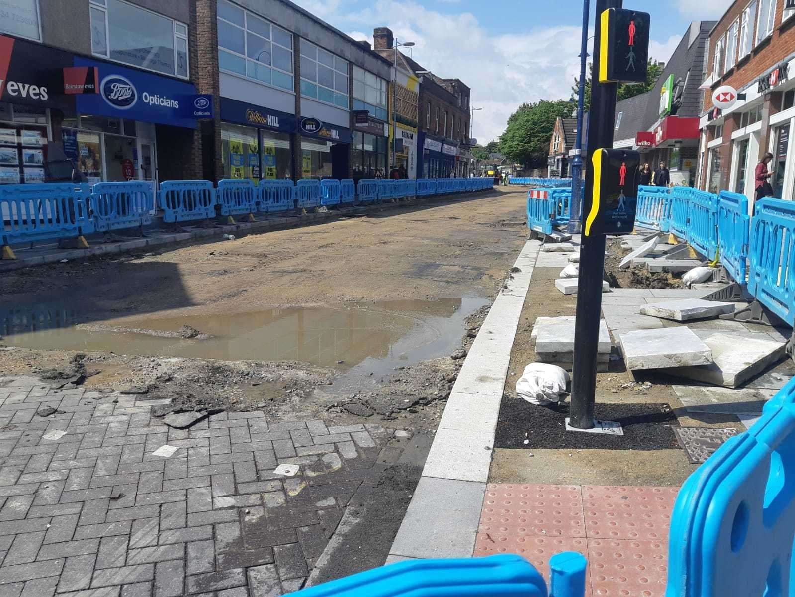 The council has planned works to replace the paving blocks for ten weeks (10078130)