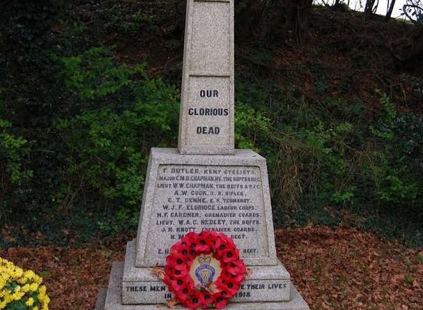 Nackington War Memorial. Picture: Historic England