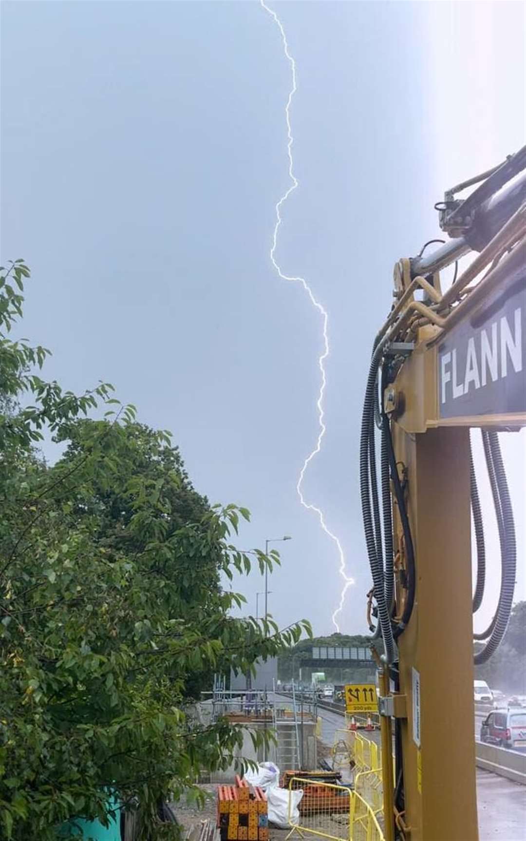 Lightning in Maidstone. Picture: Tom Harris