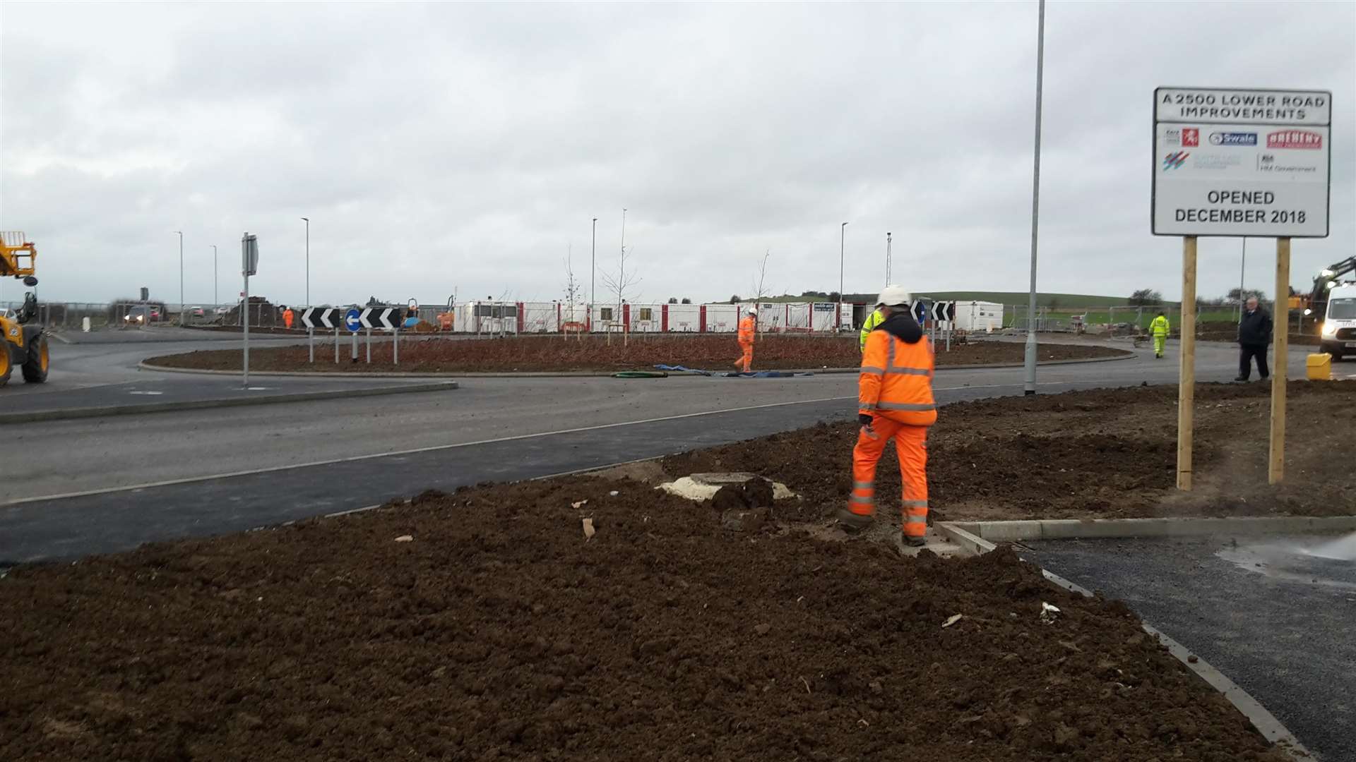 The roundabout is due to open for the first time today