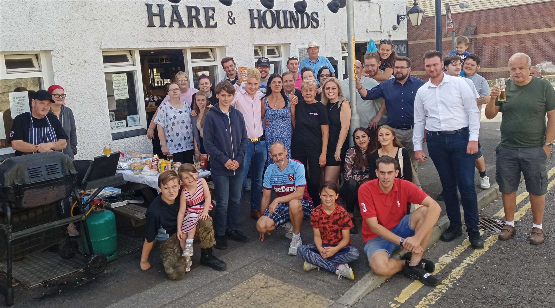 A BBQ at the Hare and Hounds in memory of Andrew (Kev) Looseley