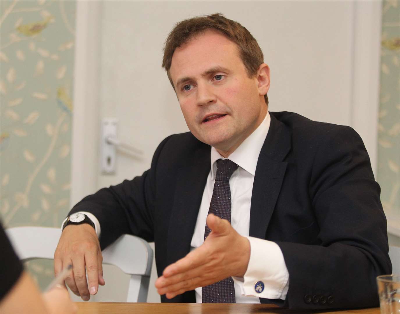 Tom Tugendhat MP has urged Government to allow fans back into football grounds. Picture: John Westhrop