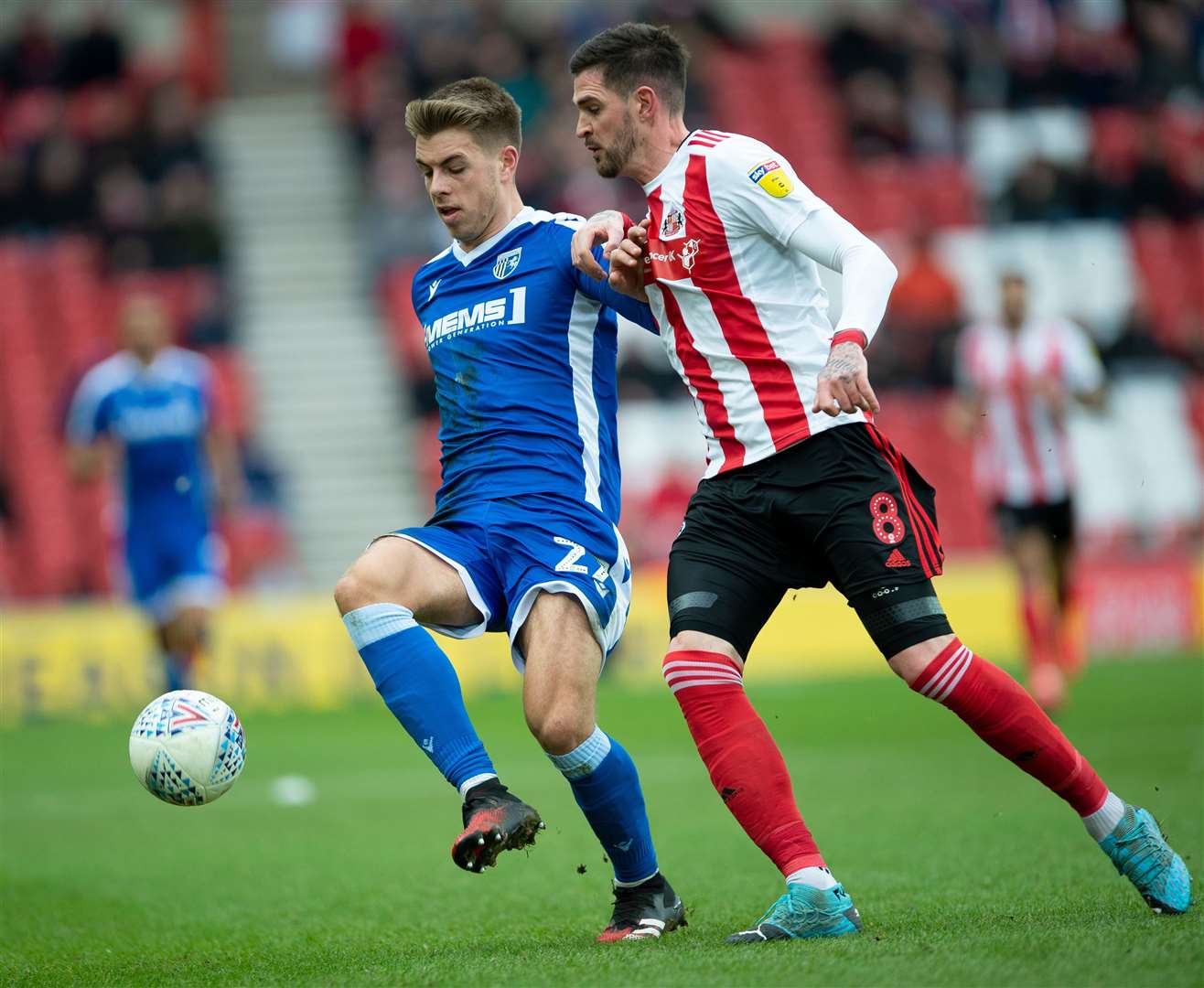 Gillingham's last game in League 1 was against Sunderland, a club with a vastly higher budget than their own Picture: Ady Kerry