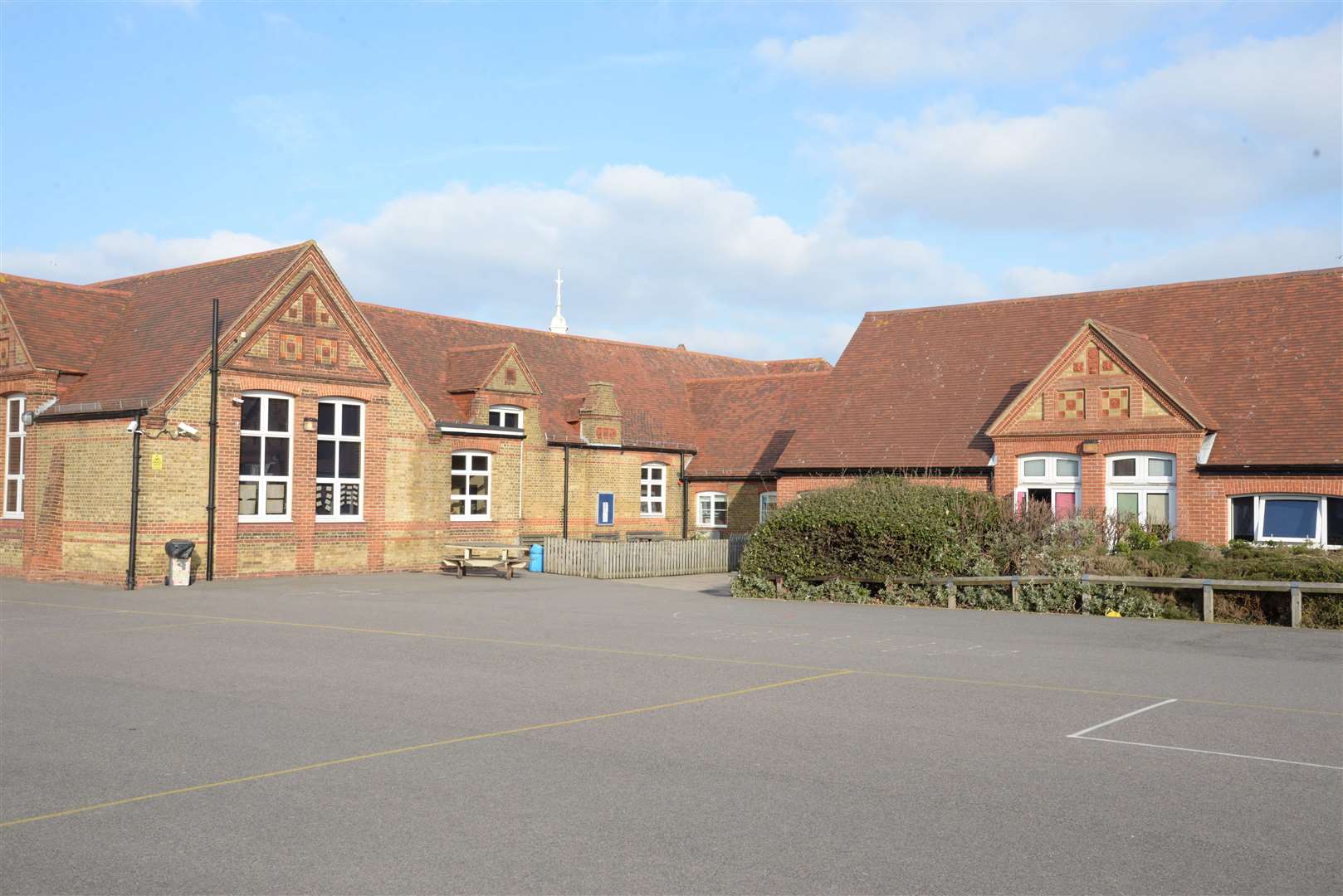 Police were called to Herne Bay Junior School in King's Road yesterday morning