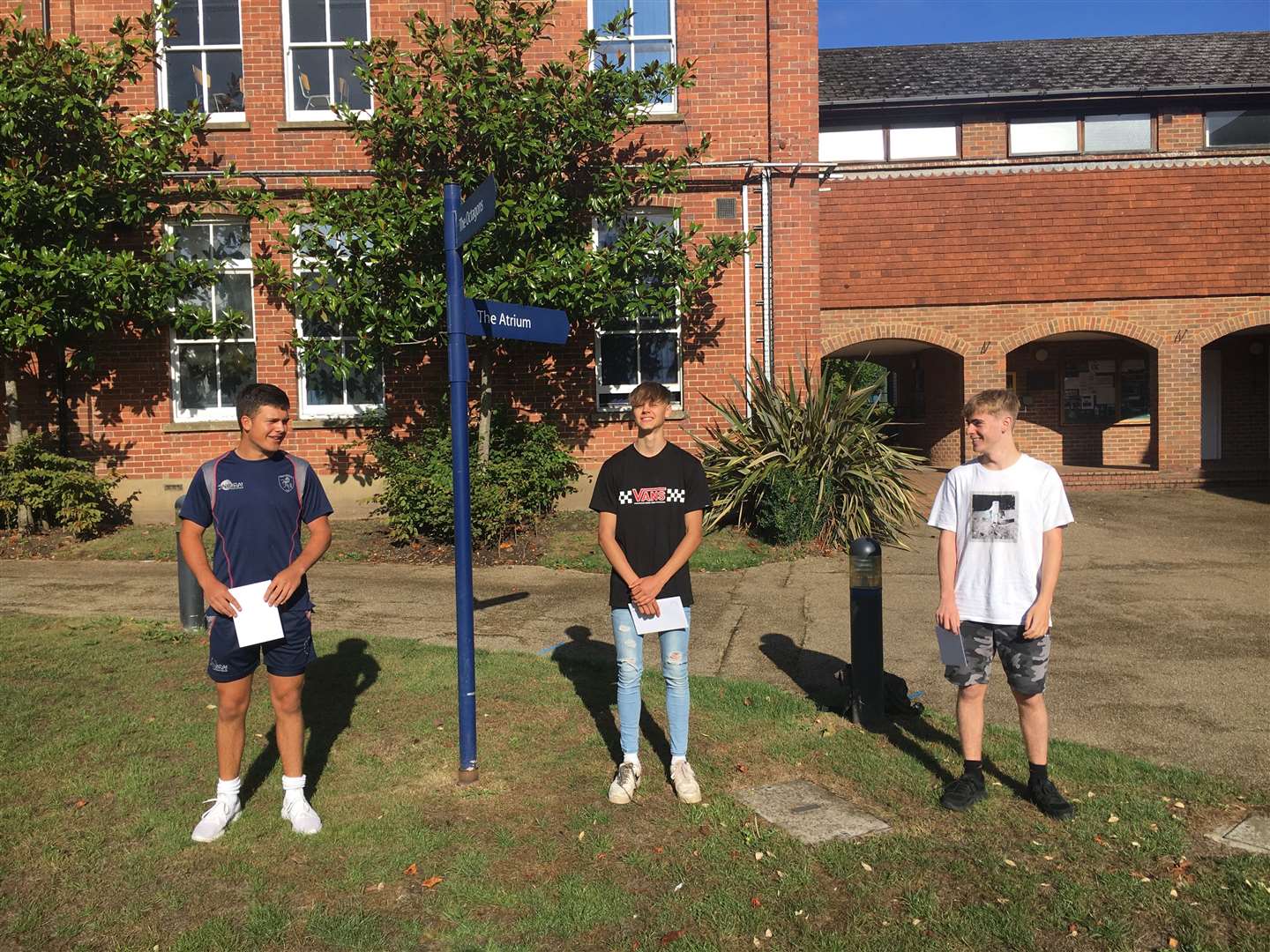 Ashford School's Year 11 had reason to rejoice when they picked up their results