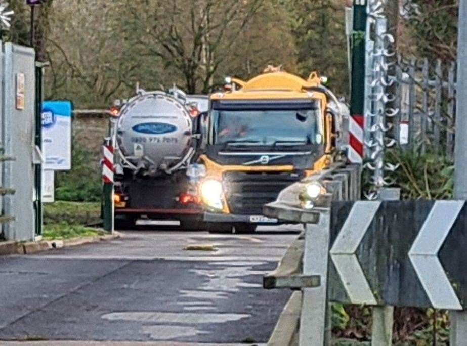 Many lorries are seen at the Kennington site every day