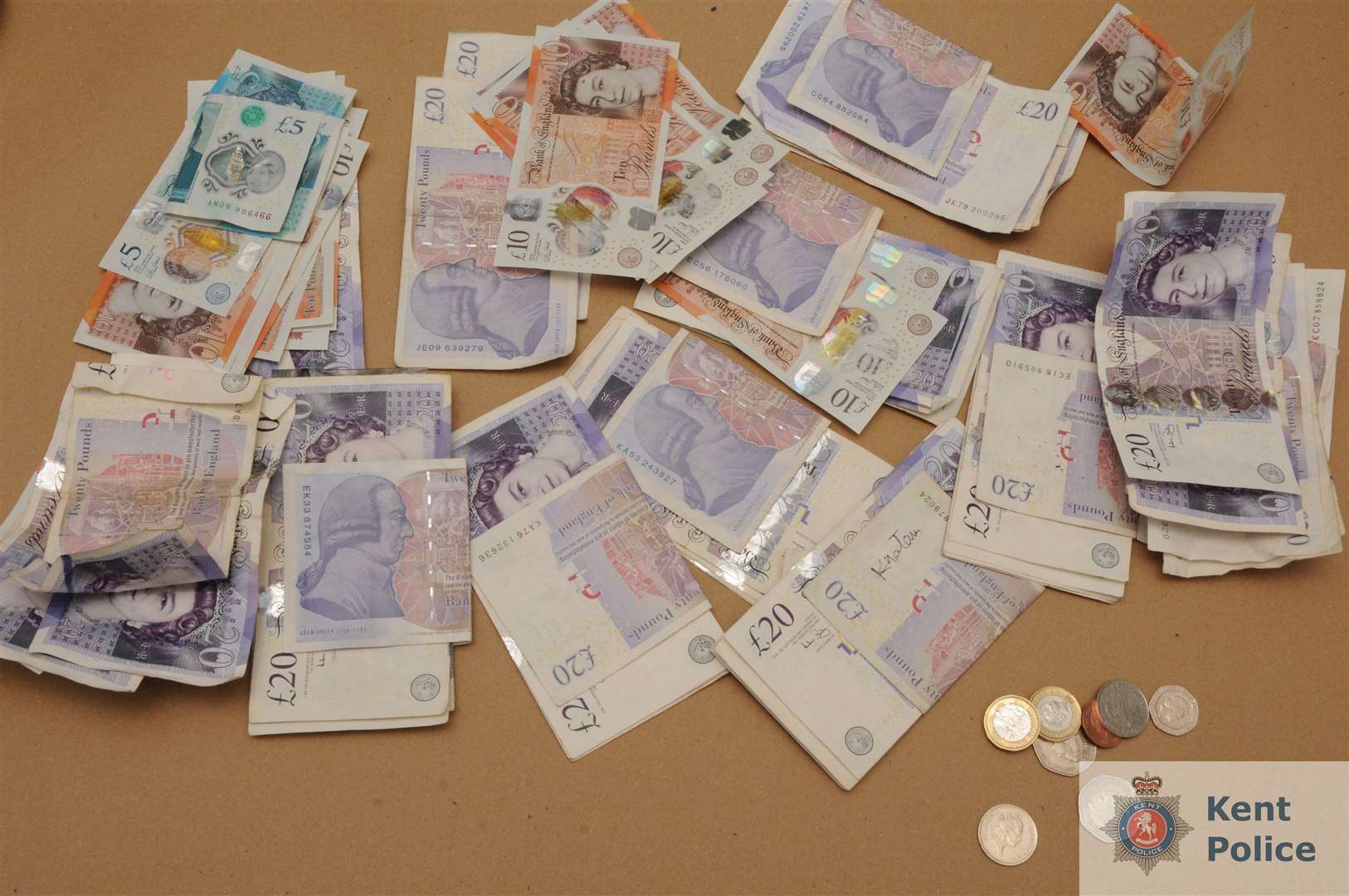 Cash seized by officers investigating Joshua Slattery (7585137)