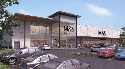 Plans for the new Marks and Spencer at Eclipse Park have been approved