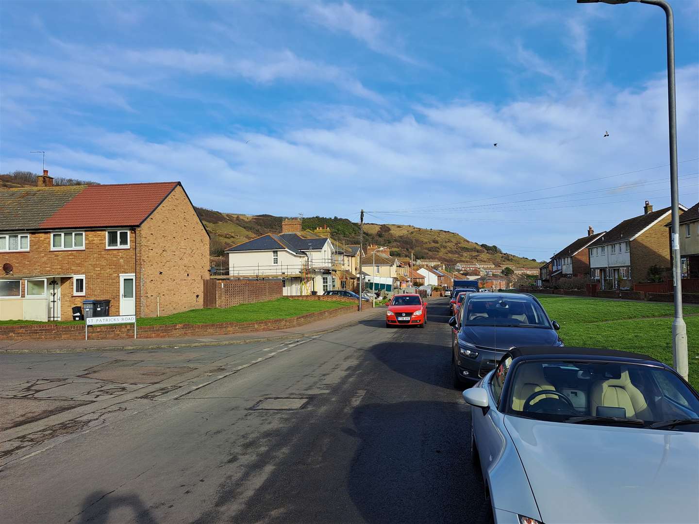 General view of Aycliffe's main road, Old Folkestone Road