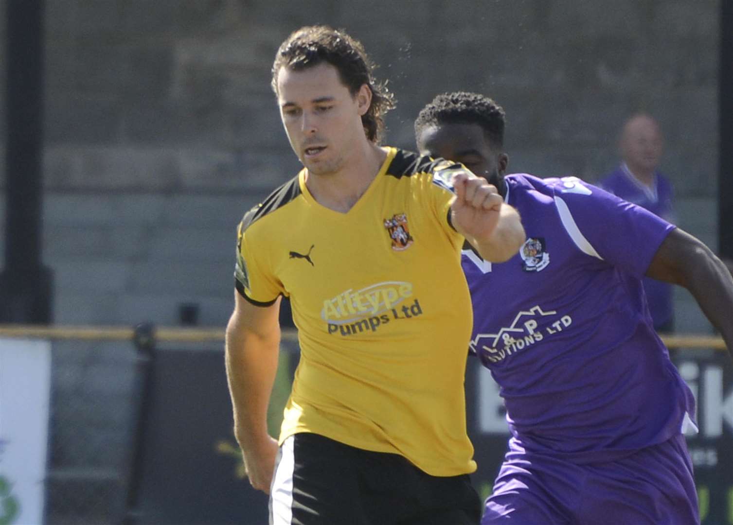 Free agent Harry Ottaway played for Folkestone against Dartford on Saturday Picture: Paul Amos